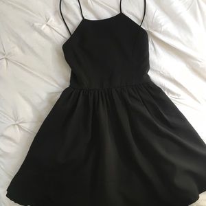 Lulus Backless Black Dress (WORN ONCE)